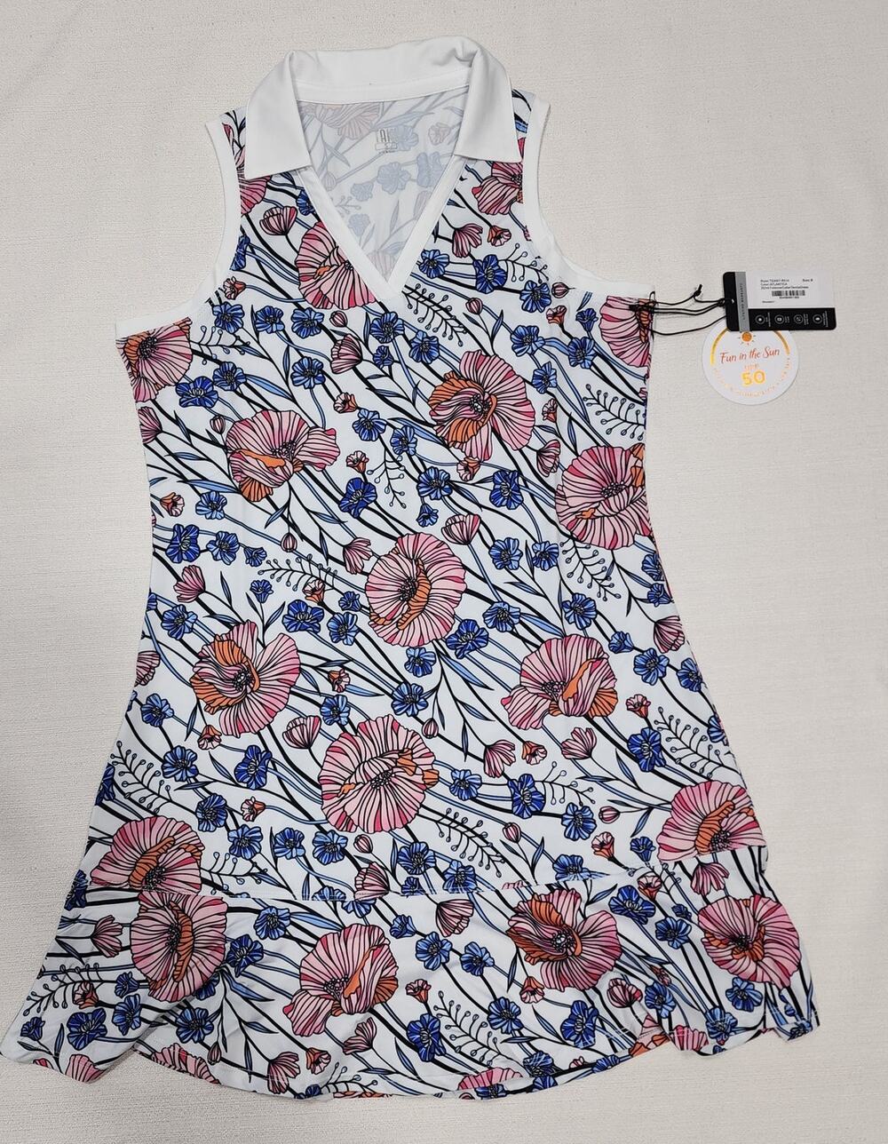 Tail Fold Over collar tennis dress size small